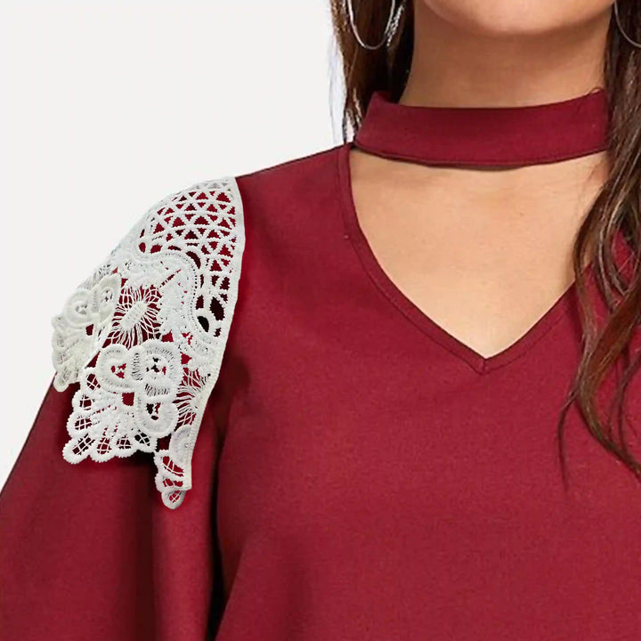 Premium pair cross floral style patch by Ani Accessories with refined floral design and clean finishing.