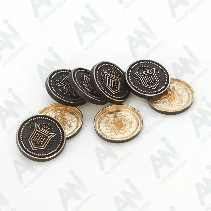 Premium royal regalia antique metal buttons by Ani Accessories come with detailed style. 