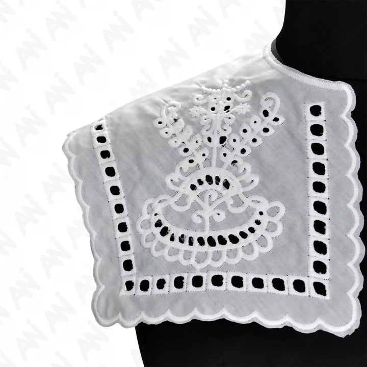 Ruffled style neck collar by Ani Accessories ideal for sewing, garment decoration and custom tailoring.