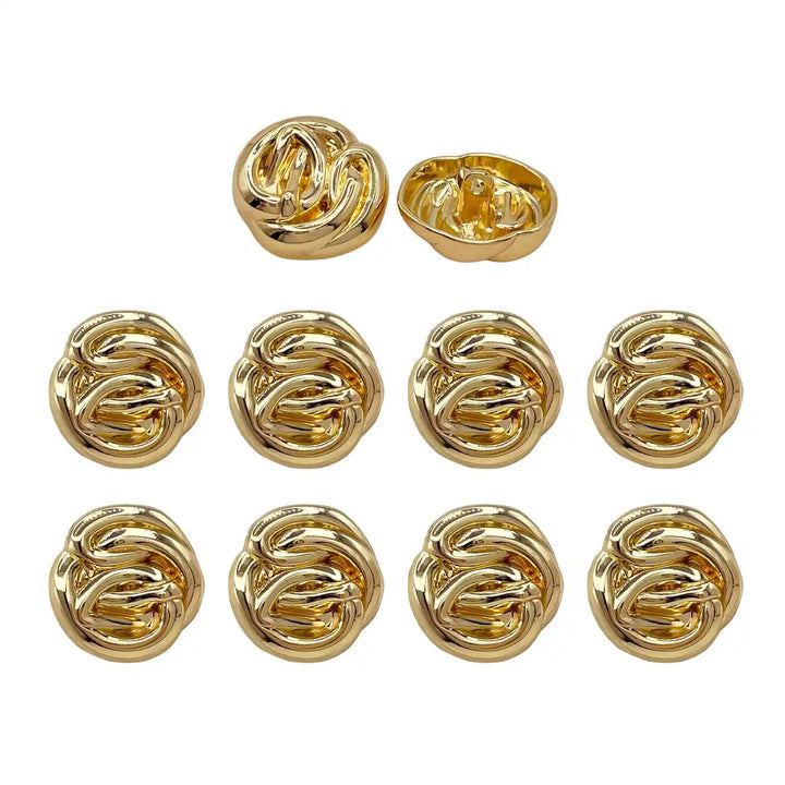 Modern Design Shank Metal Buttons | 15mm, 18mm & 23mm