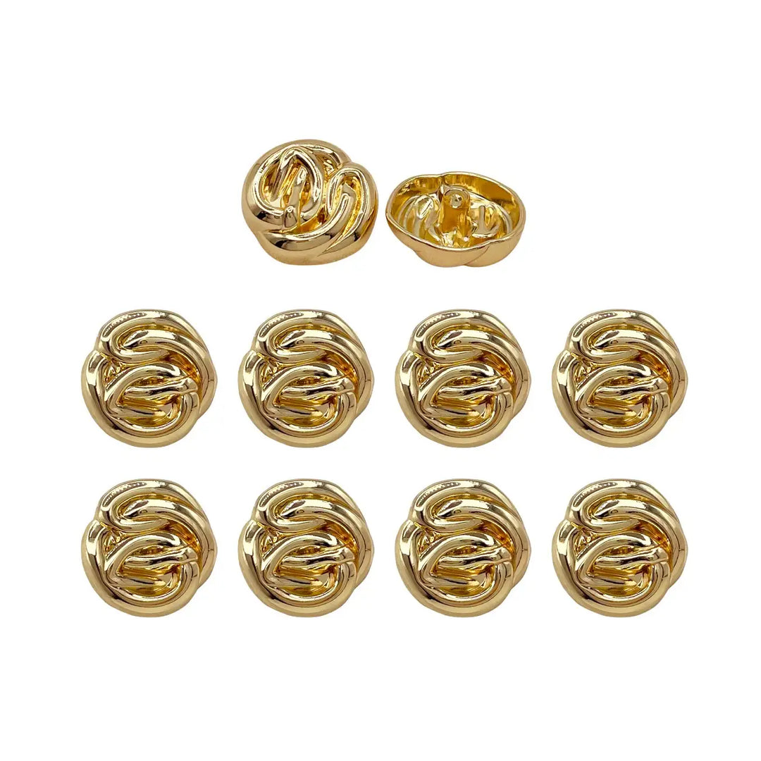 Modern Design Shank Metal Buttons | 15mm, 18mm & 23mm