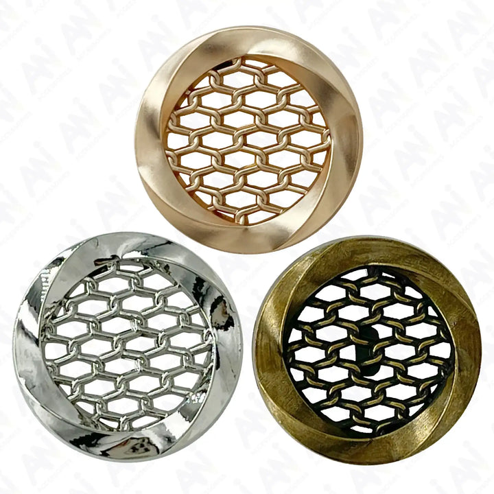 Honeycomb Metal Buttons | 15mm, 18mm & 23mm