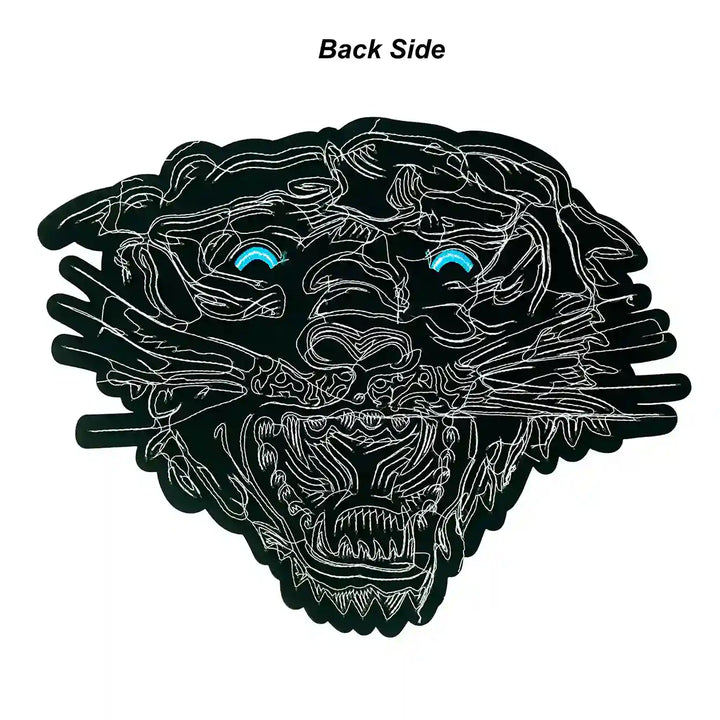 Sequins Tiger Patch by Ani Accessories, backside view showing applique detail, perfect for jackets, bags, clothing, and DIY projects
