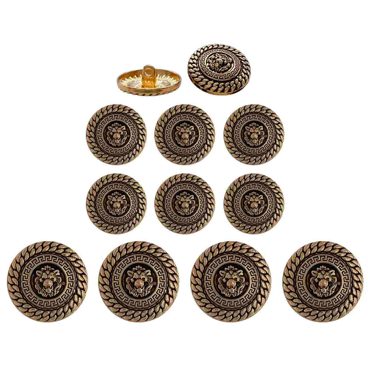 Designer metal buttons by Ani Accessories, crafted for fashionistas to elevate trendy and chic outfits