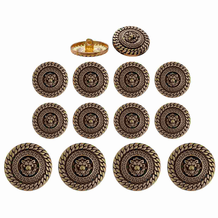 Set of 12  Best Quality Metal Buttons for Your Designs by Ani Accessories