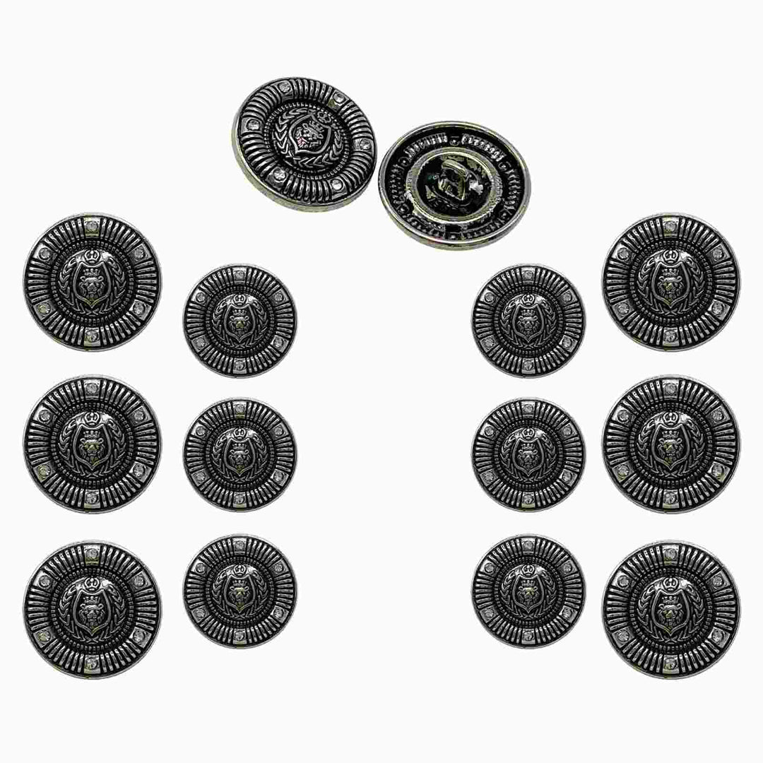 High-end metal buttons for stylish coats, jackets, and blazers, crafted with precision by Ani Accessories
