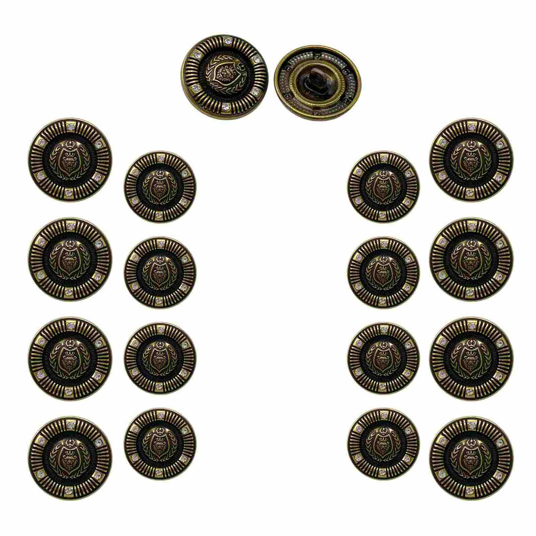 Set of buttons for coats, winter jackets, and formal blazers, crafted with precision by Ani Accessories