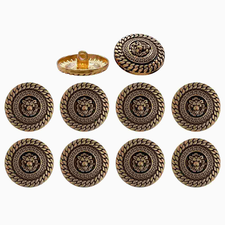 Set of 8 large decorative buttons by Ani Accessories, perfect for coats, blazers, and trendy fashion garments