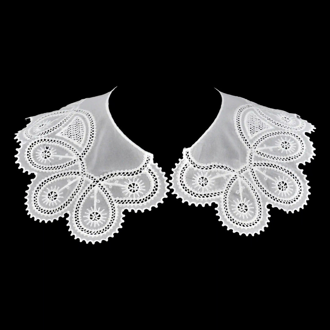 Statement floral inspired Peter Pan collar crafted for elegant layering on dresses and ethnic outfits