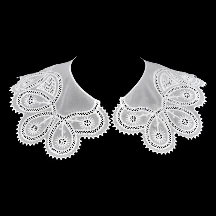 Statement floral inspired Peter Pan collar crafted for elegant layering on dresses and ethnic outfits
