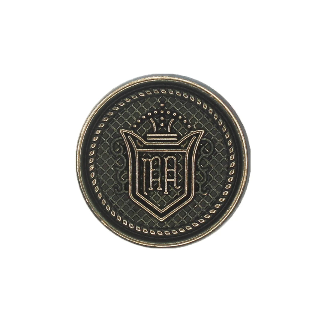 Stylish and Elegant Royal Regalia Antique Metal Buttons.