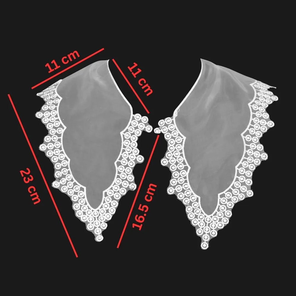 Stylish detachable neck collar add on for modern and ethnic wear, offering elegant finishing touch