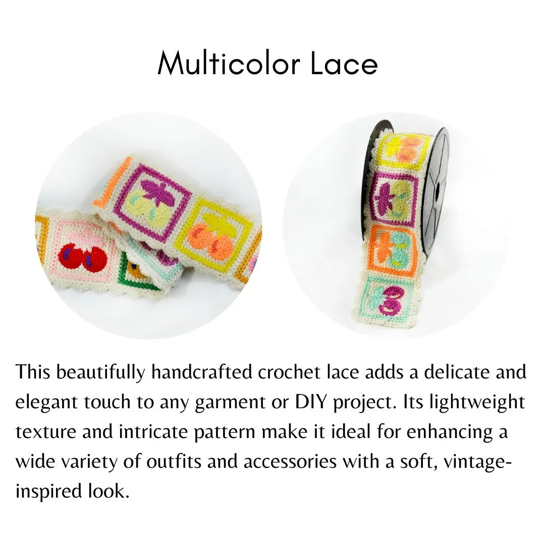 Square Style Floral Leafy Lace