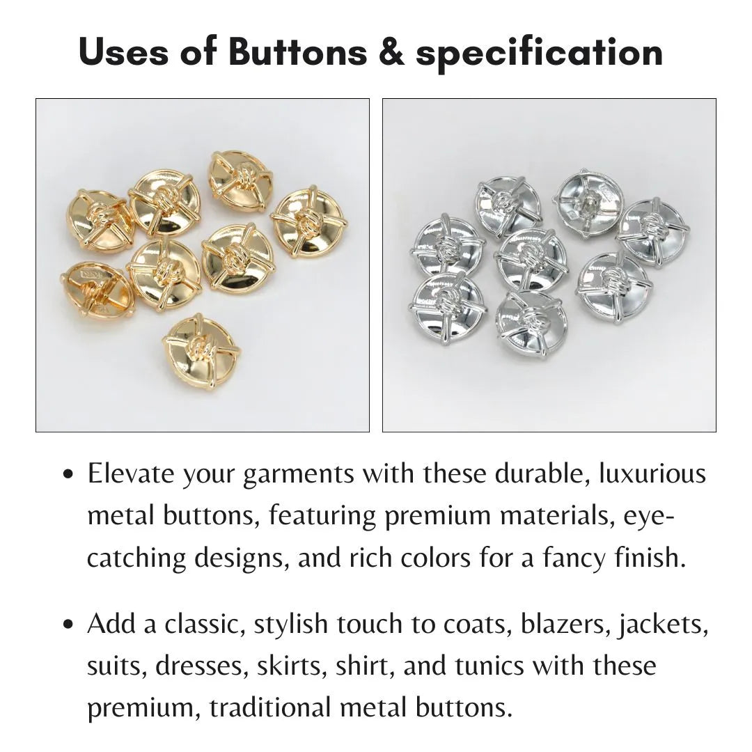 Cloverleaf Knot Button | 23mm & 15mm