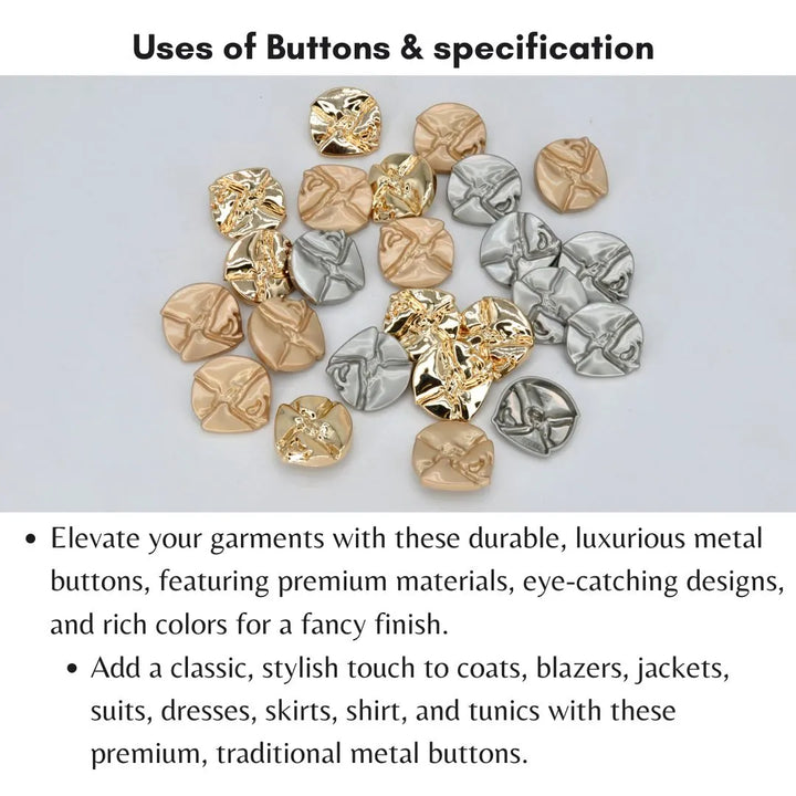 Organic Wavy Cutout Button | 18mm(28L), 20mm(31L) & 23mm(36L)