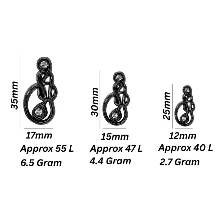 Ampersand Design Rhinestone Buttons | 25mm(40L), 30mm(47L) &﻿ 35mm(55L)