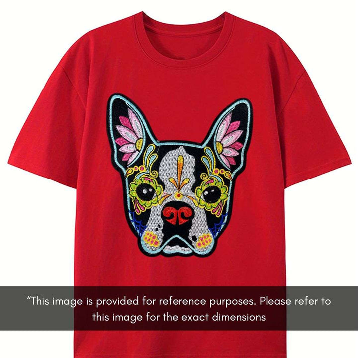Sugar Skull Dog Embroidery