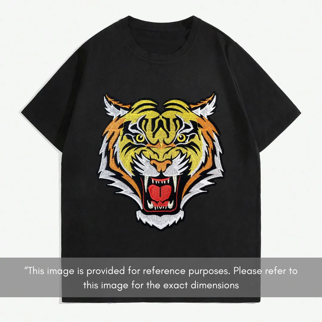 Fierce Roaring Tiger Head Embroidery Patch