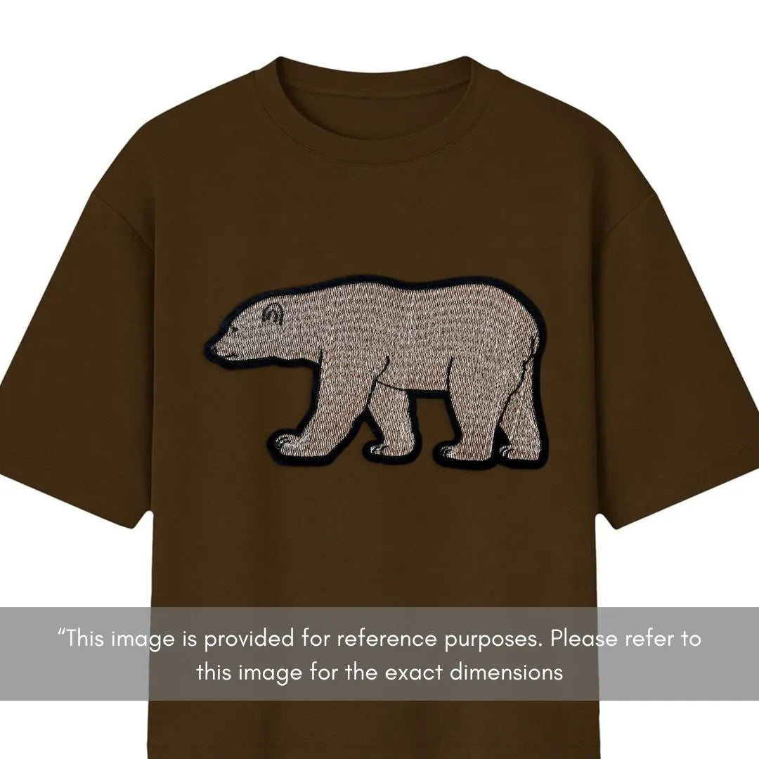 Silver Polar Bear Embroidery