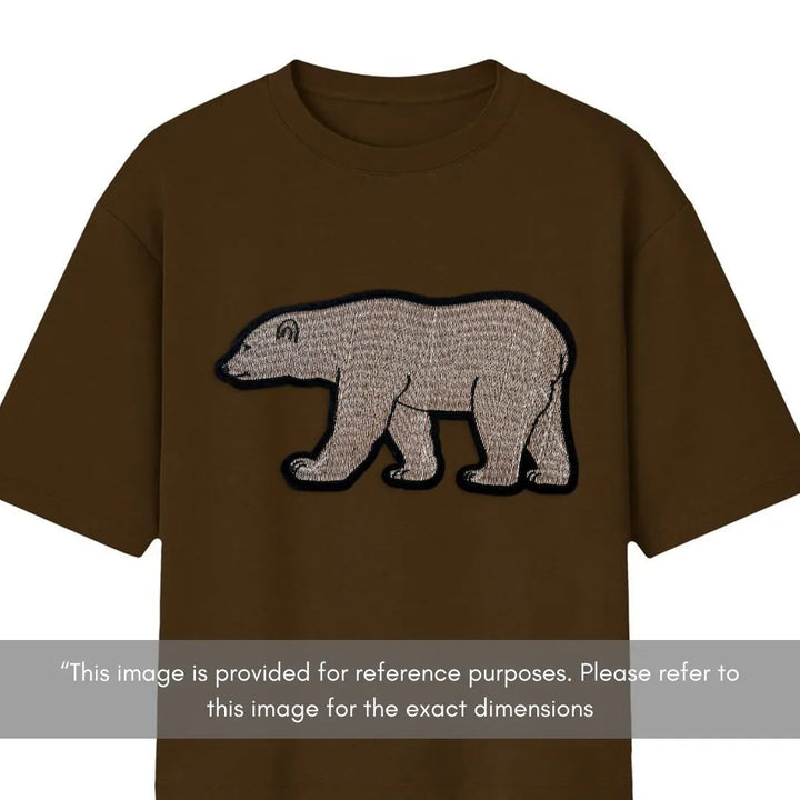 Silver Polar Bear Embroidery