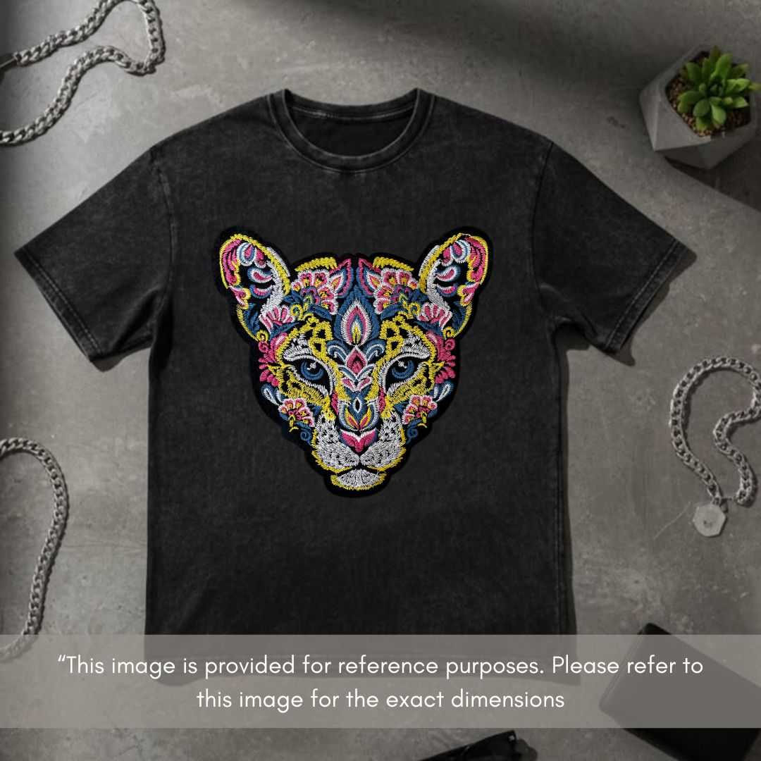 Bohemian Embroidered Cougar Head Patch