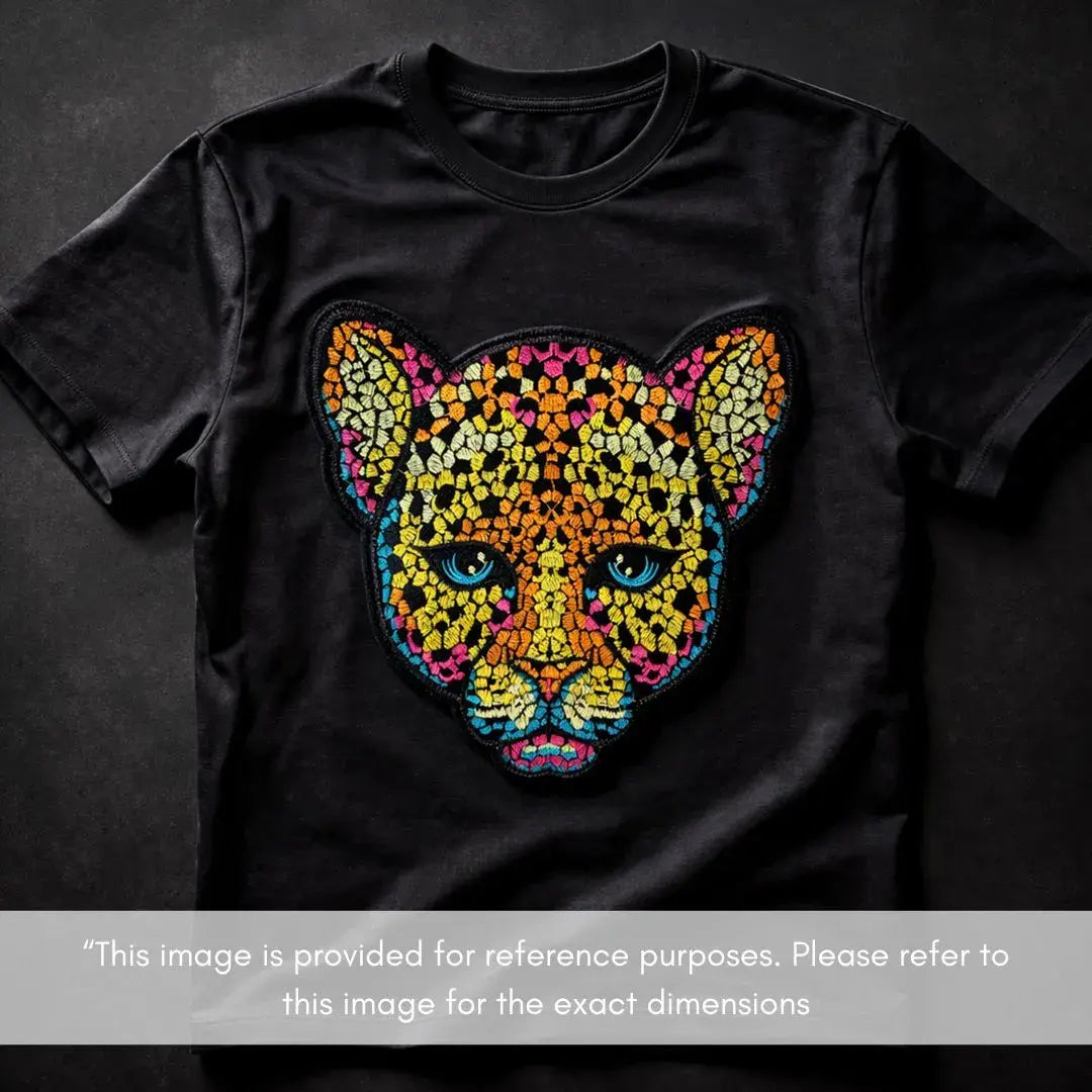 Stained Glass Leopard Patch