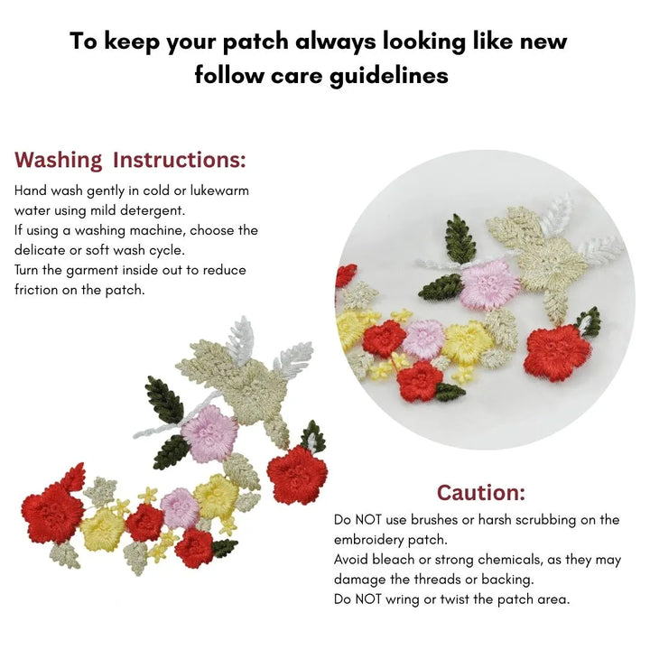 Vibrant Colors Floral Patch