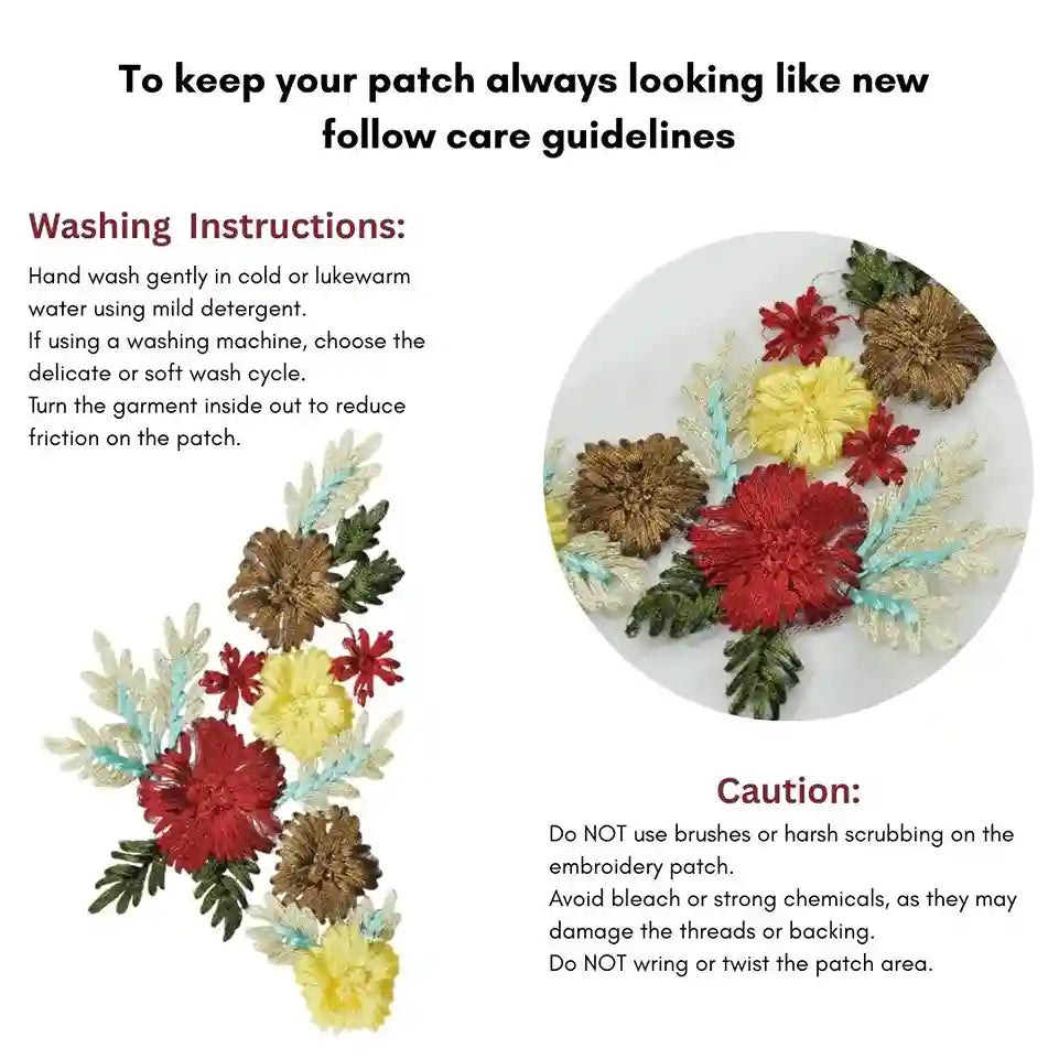 Leafy Floral Patches