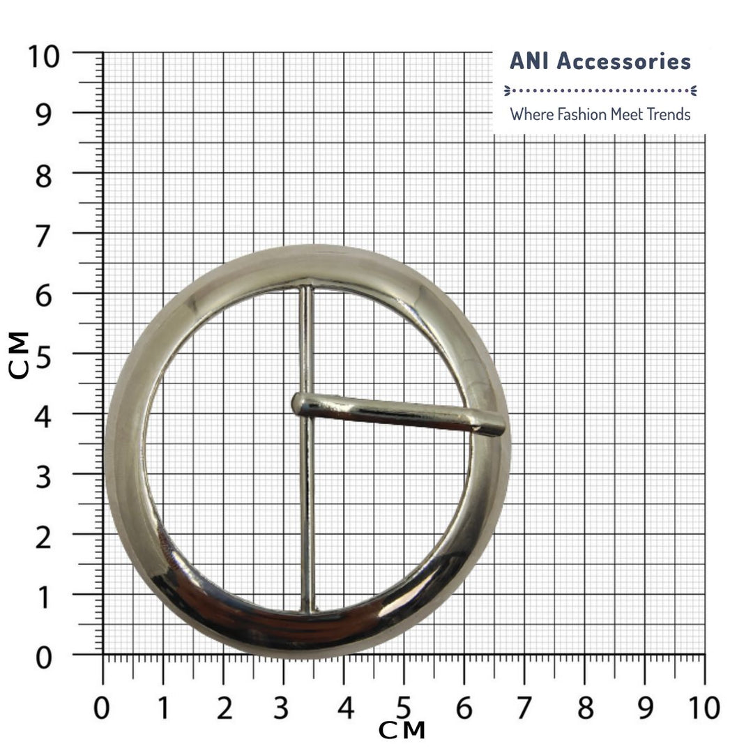 Fancy Alloy Glossy  Round Prong Buckles