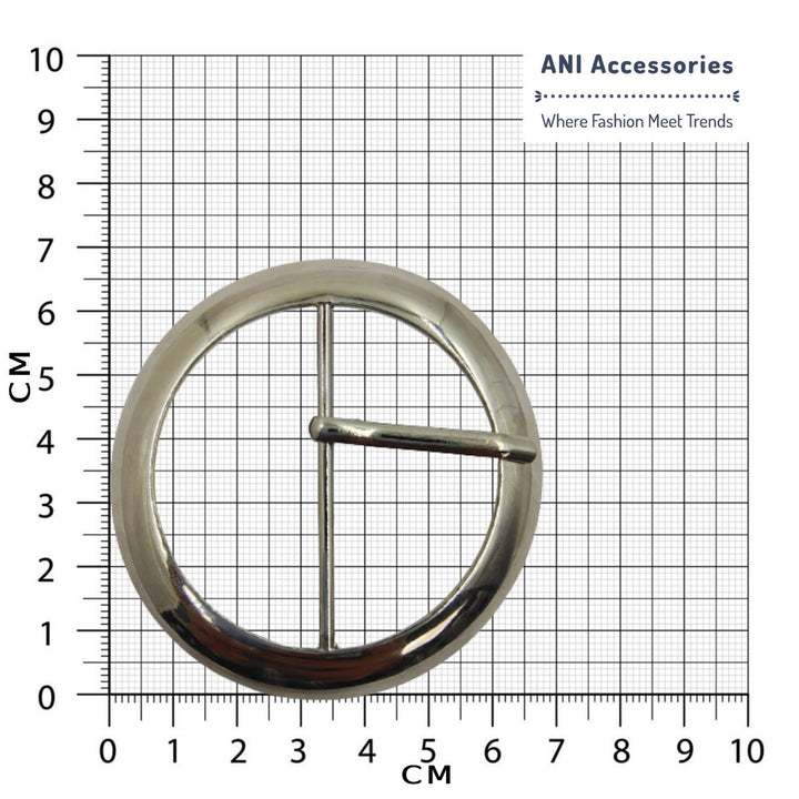 Fancy Alloy Glossy  Round Prong Buckles