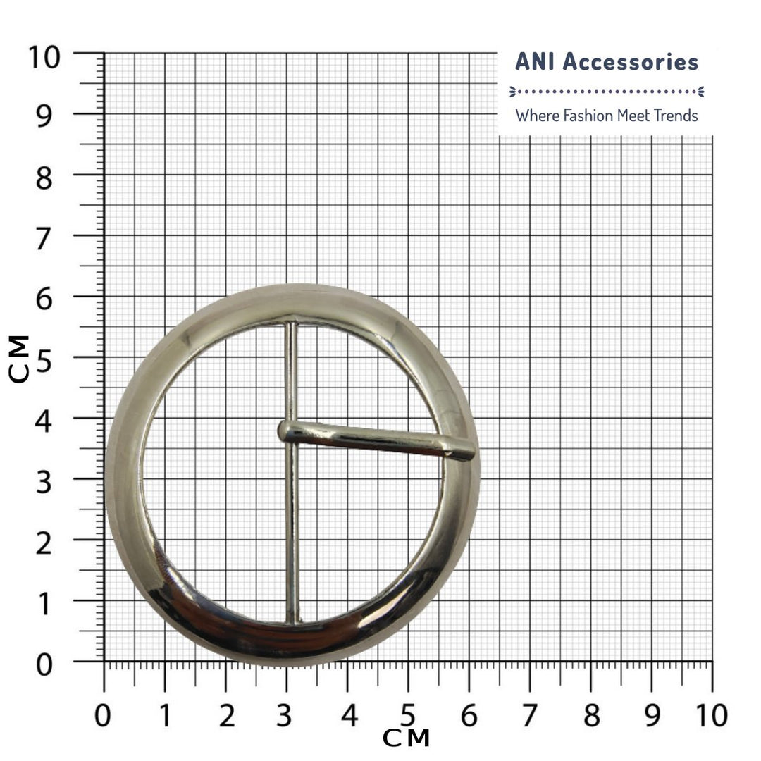 Fancy Alloy Glossy  Round Prong Buckles