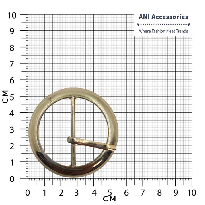 Fancy Alloy Glossy  Round Prong Buckles
