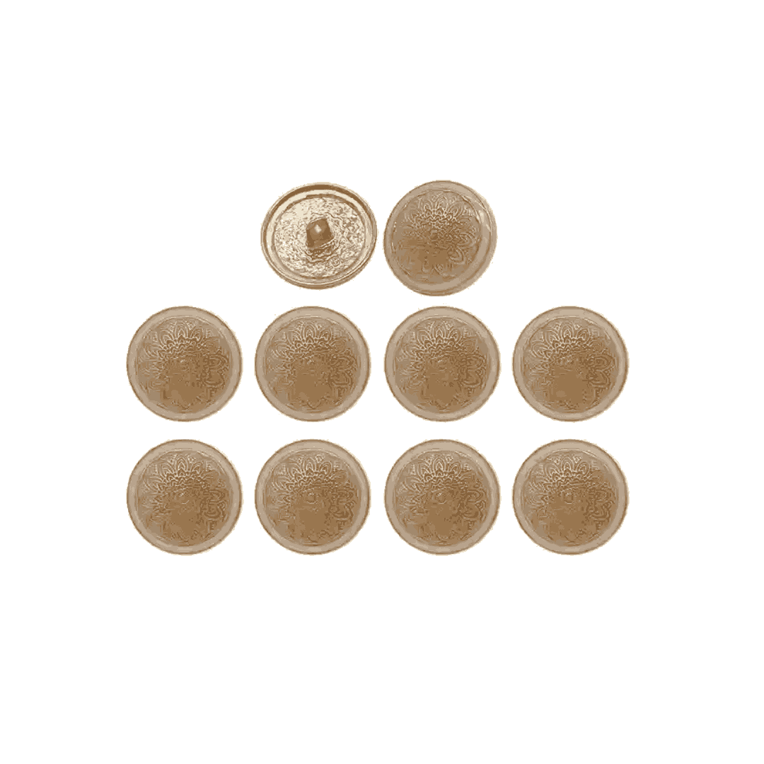 Mandala Shank Metal Button | 18mm(28L) & 21mm(34L)