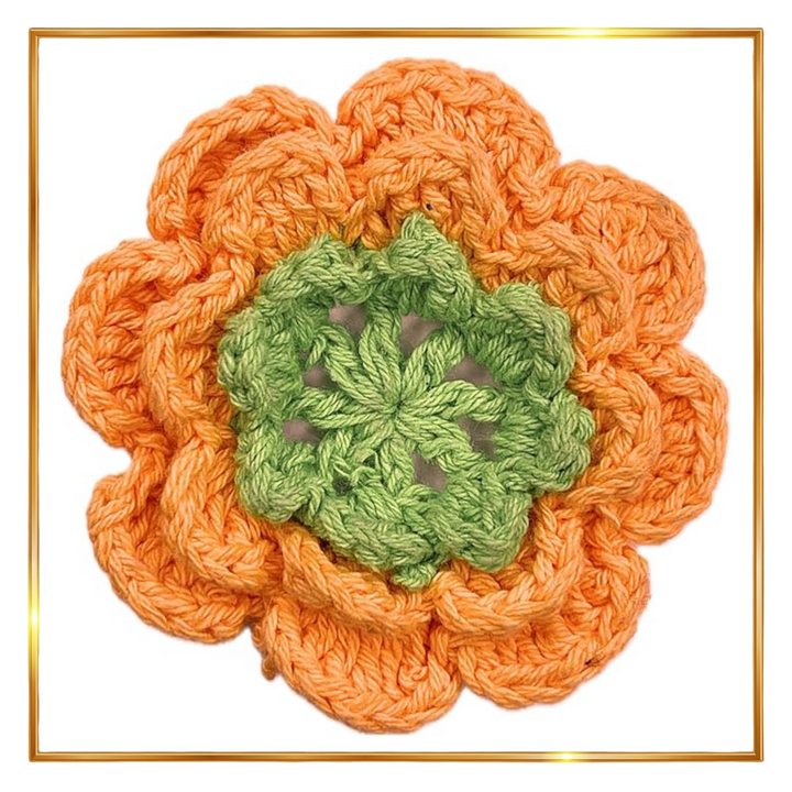 Flower Layered Crochet Sew Patches