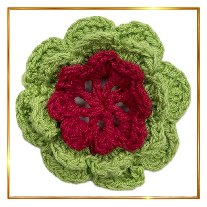 Flower Layered Crochet Sew Patches