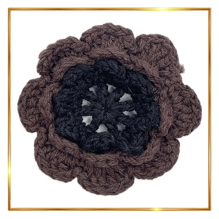 Flower Layered Crochet Sew Patches