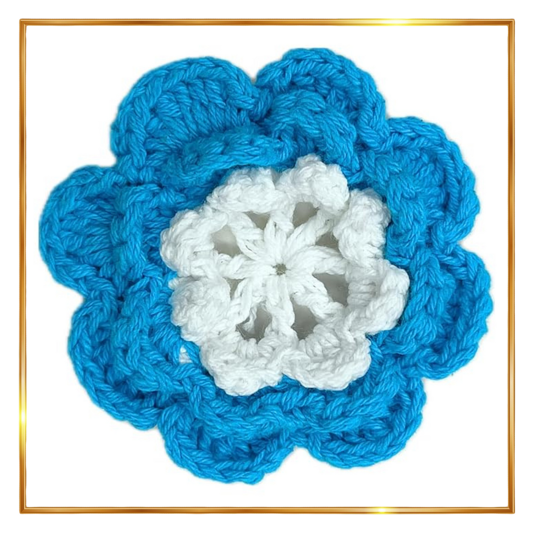 Flower Layered Crochet Sew Patches