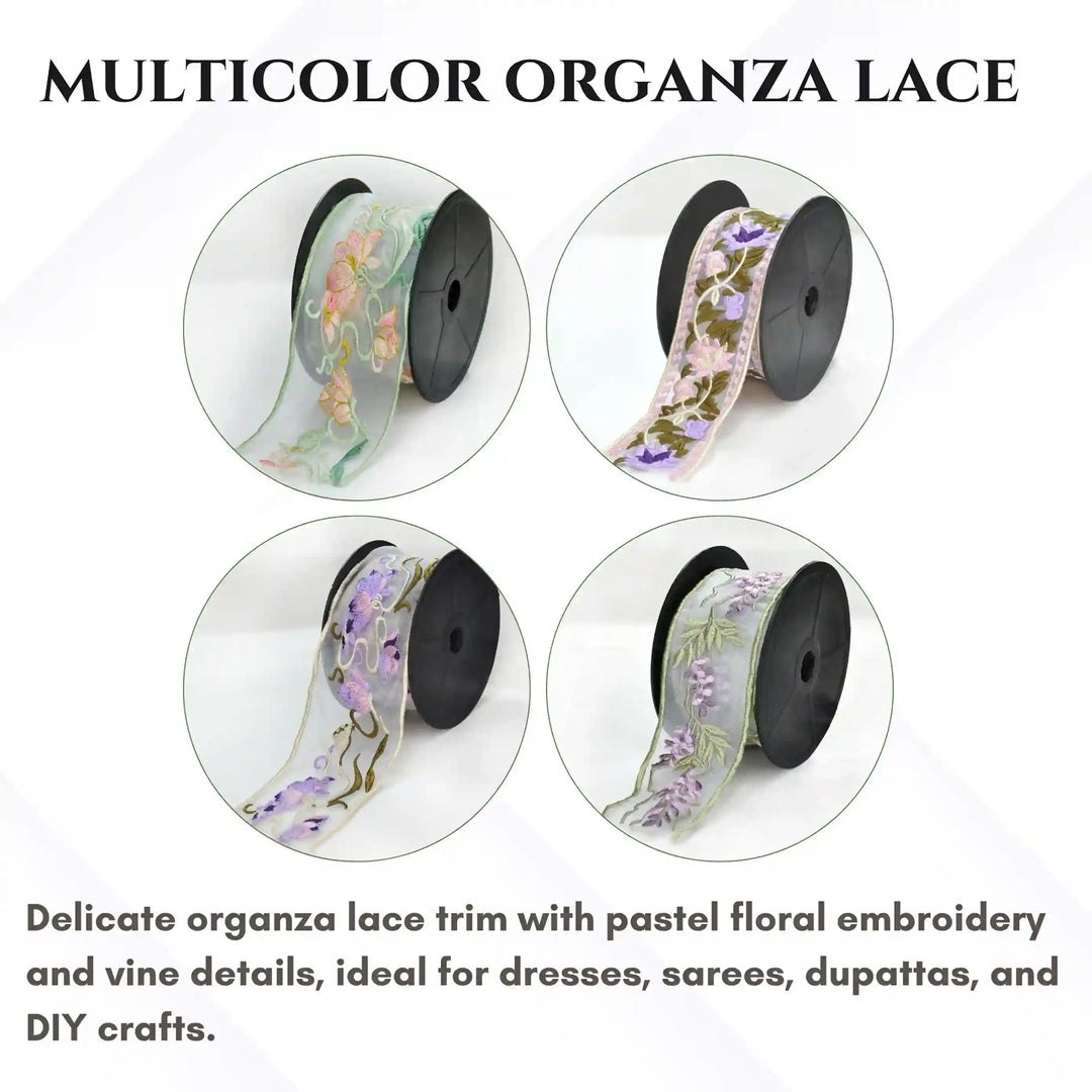 Spring Blossom Border Lace | 2 Meters