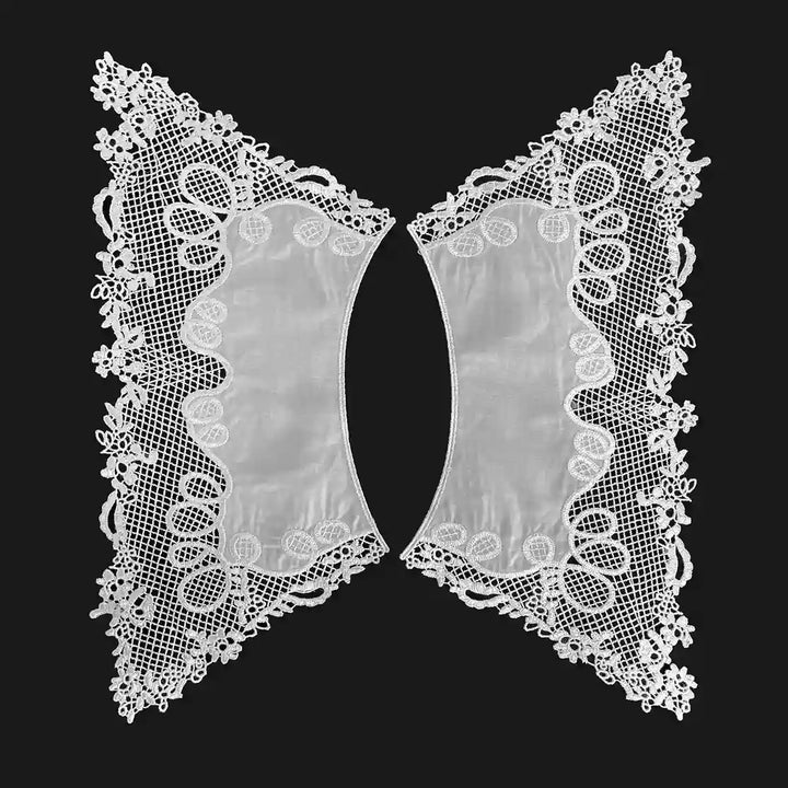 Vintage inspired Pilgrim Flower Peter Pan collar with delicate blossom detailing and elegant finish