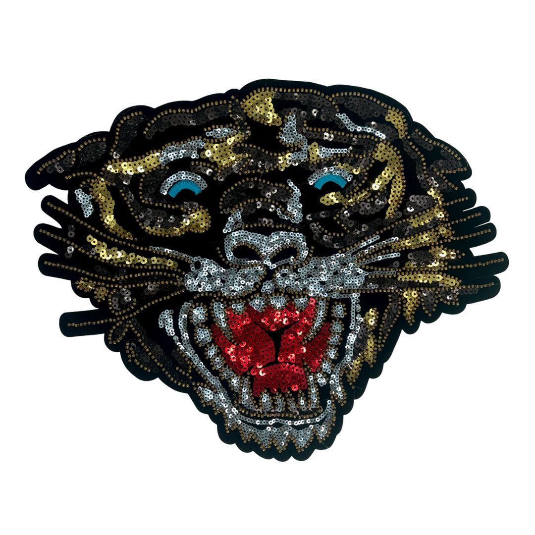 Golden Tiger Sequins Patch