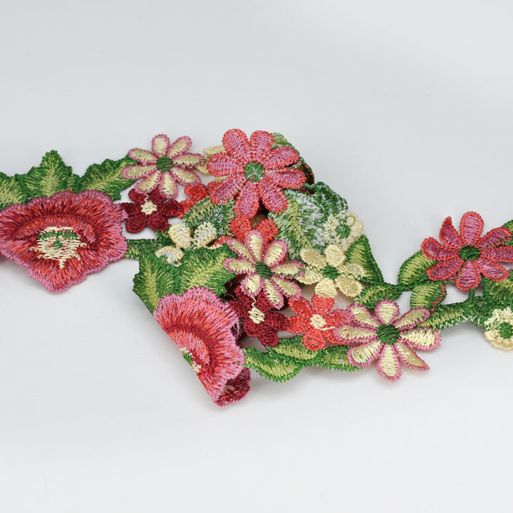Bloom Embroidered Floral Lace | 2 Meter