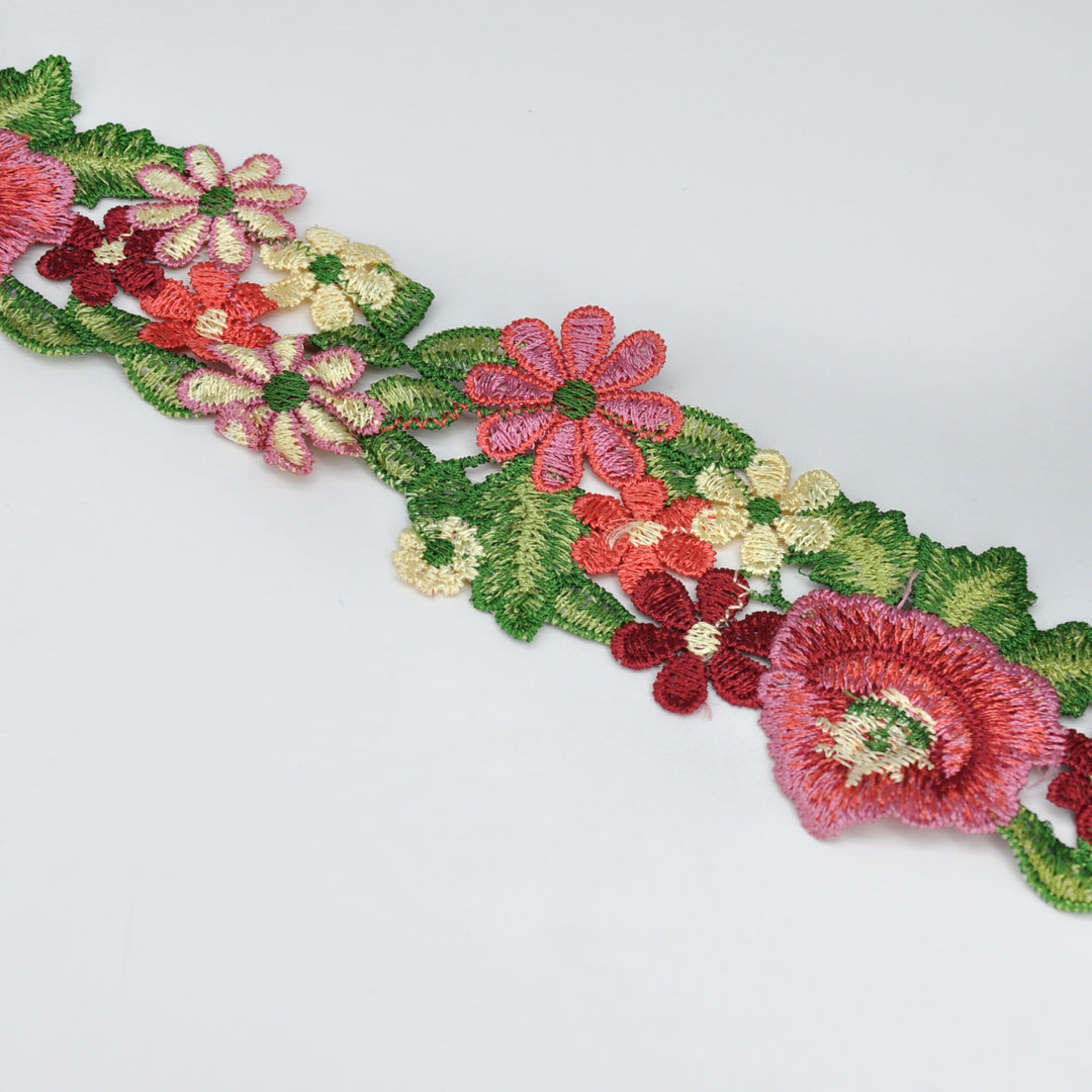 Bloom Embroidered Floral Lace | 2 Meter