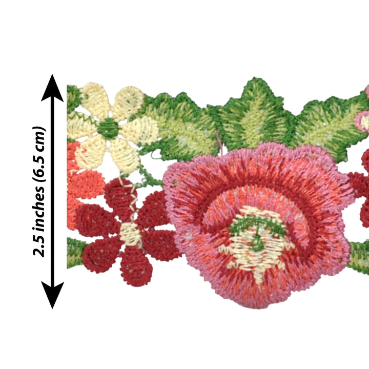 Bloom Embroidered Floral Lace | 2 Meter