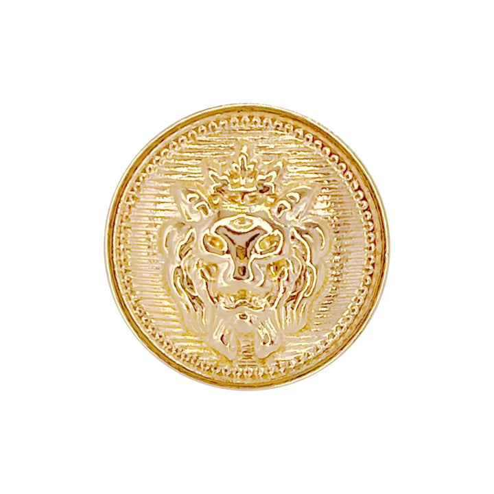 Lion Gold Color Metal Buttons