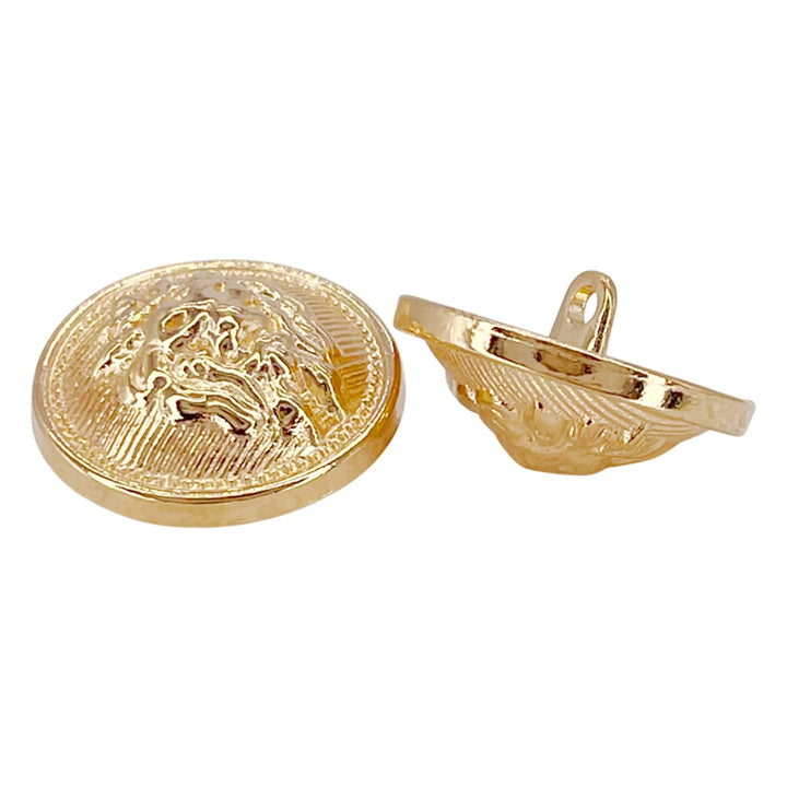 Lion Gold Color Metal Buttons