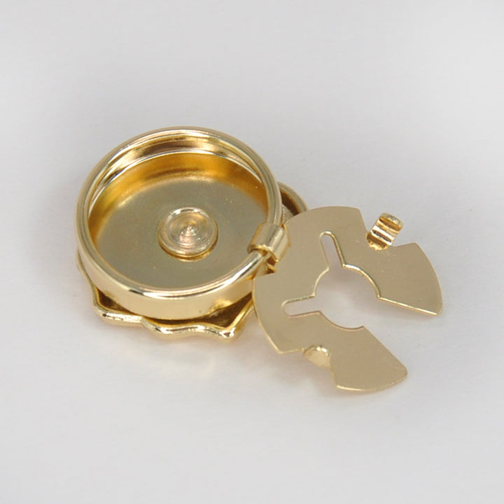 Stylish Metal Button Covers | Set of 2