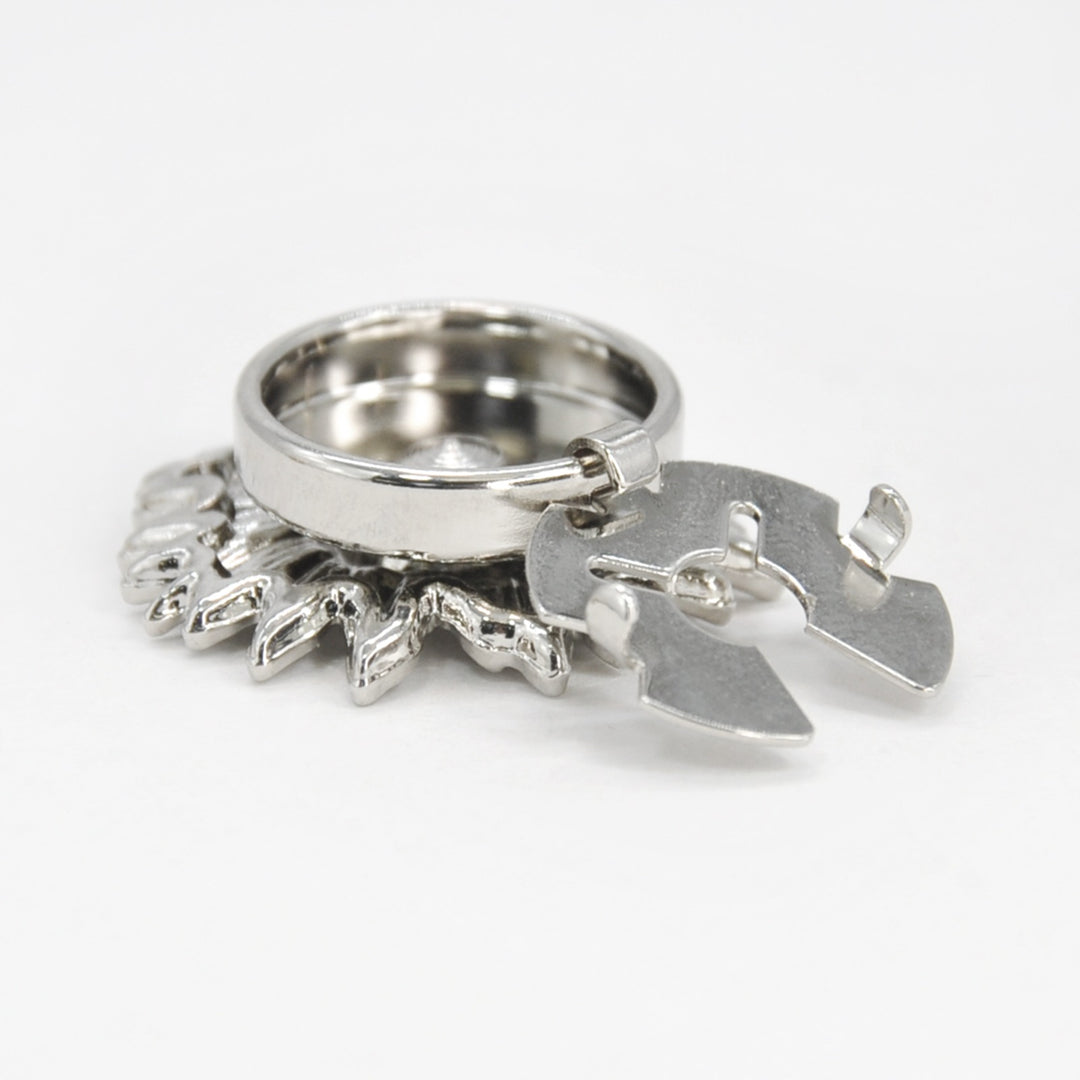 Stylish Metal Button Covers | Set of 2