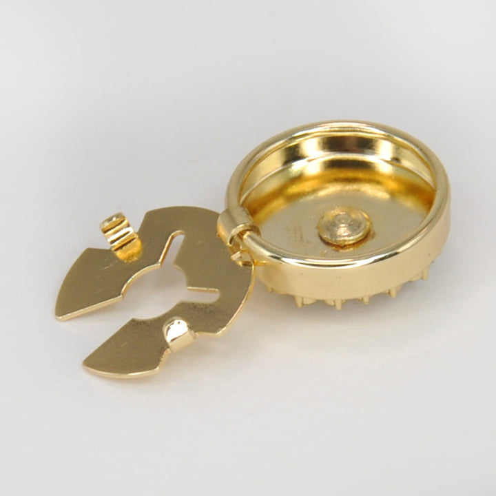 Stylish Metal Button Covers | Set of 2