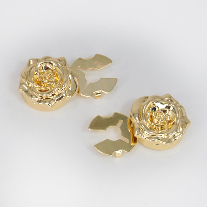 Stylish Metal Button Covers | Set of 2
