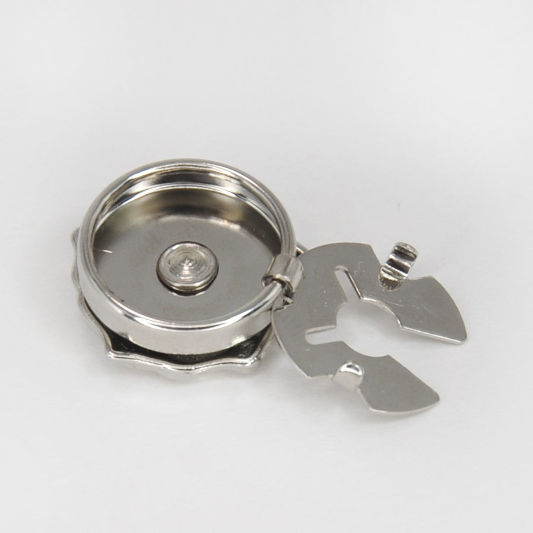 Stylish Metal Button Covers | Set of 2